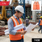 Orange Safety Jacket For Having protection against accidents usually