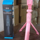 Portable Foldable Selfie Stick with Remote Control, YouTuber Video Recording (1 Pc)