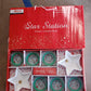 Star Station 6 Pc Glass Bowl & 2 Pc Plastic Star Snack Bowl Set (8 Pcs Set)