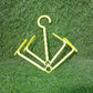 Hanging shoe rack with four rotating hooks, dual-use for drying shoes, windproof.