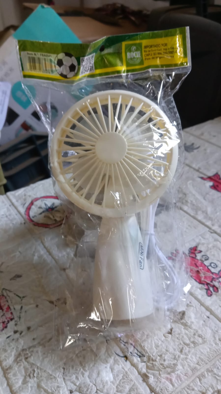 Mini Handheld Fan Portable Rechargeable Easy to Carry for Home Office  1 Pc