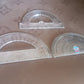 Multipurpose Transparent Plastic Protractor Set (3 Pcs Set)