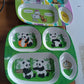Kids 4-Compartment Melamine Partition Plate (1 Pc / 24×22 Cm)