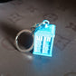 Police Booth Box Shape 3 D Metal Keychain (1 Pc)