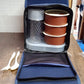 Steel Lunch Box Set (4 pcs, Black)