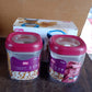 Supermom Transparent Twist Lock Kitchen Storage Container Set (Approx 800ML & 2Pc)
