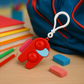 Pop-It Fidget Keychain Toy - (1 Pc / Mix Color)