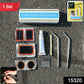 Bicycle Tire Repair Kit – Portable Puncture Repair Set with Adhesive (1 Set / Mix Design)
