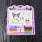 Coloring Book for Kids 6 Sheets with 6 Colorful Markers  (1 Set)