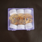 Golden Diya Shaped LED Tealight Candles (6 Pc)