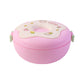 Donut Shaped Double Insulated 3 Compartment Lunch Box (1 Pc / Mix Color)