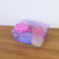 Rose Shaped Wax Candle Set (6 Pc)
