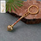 Mace Design “Jai Shree Ram” Golden Keychain (1 Pc)