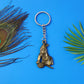 Premium Antique-Gold Metal Bal Krishna Makhan Chor Keychain (1 Pc)
