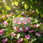 Premium Decorative Mandala Printed Metal Candle Container (1 Pc)