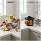 8 in 1 Revolving Plastic Spice Rack Set with Rotating Stand