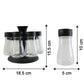 8 in 1 Revolving Plastic Spice Rack Set with Rotating Stand