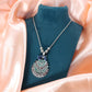 Peacock oxidized pendant
