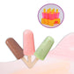 Kulfi Maker Moulds Set Plastic Homemade Kulfi Mould 6pcs Set For Freezer Use