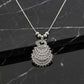 Peacock oxidized pendant necklace
