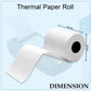 Thermal Label Roll for Barcode Printing (57 x 34 Cm)