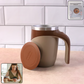 Stirring Coffee Mug | Magnetic Stirring Coffee Cup | Stainless Steel Mug for Milk | Travel Mixing Cup | Self Stirring Coffee Mug, Suitable for Coffee / Milk / Hot Chocolat | Battery Operated ( Battery Not Included)