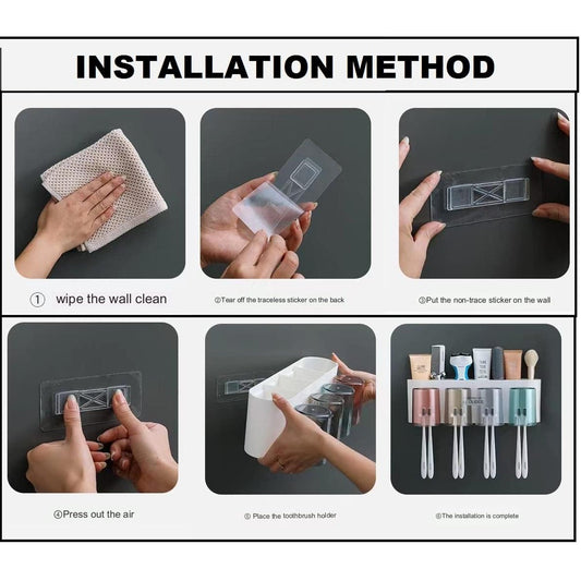 Durable bathroom toothbrush holder