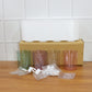 Plastic wall toothbrush rack