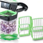 Vegetable dicer with multiple blades
