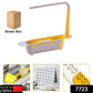 Telescopic Sink Storage Rack Material Kitchen Rag Rack Shelf Drain Basket (1 Pc)