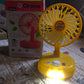 USB-C Rechargeable Portable Fan with LED Light Foldable Fan for Home