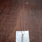 Plain Stick Shape Locket With Chain Stainless Steel Necklace (1 Pc)