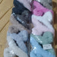 Premium Soft Fur Coated Hair Clutcher Clip Set (12 Pc)