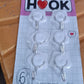 Multipurpose Self Adhesive Plastic Wall Hooks - 6 pcs