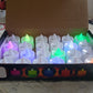 Set of multicolor LED tealights for festive use