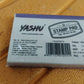 Yashu Plastic Stamp Pad Violet Ink, Quick-Dry Refillable Pad (1 Pc)