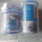 Transparent round food storage containers with airtight closures for optimal freshness.