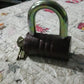 Heavy-Duty Iron Padlock – 82mm Black with Brass Core & 5 Keys, Waterproof