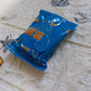 Blue toilet cleaning bubbles, powerful decontamination, 12 pieces.