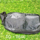 Portable black shaving kit bag