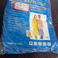 Portable rain suit for adults, waterproof with plastic material.