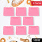 Square Plastic Dinner Plate Snacks Breakfast Serving Trays Home School  8 Pc Set