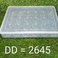 Durable plastic egg box with 24 compartments and a lid, designed for safe egg storage in the fridge