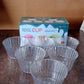 Premium Transparent Plastic Dessert Bowl Set – 6 Pieces