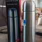 Vacuum Flask Without Cover, 18/8 Stainless Steel | Hot and Cold Water Bottle with Push-Down Lid | Double Walled Stainless Steel Bottle for Travel, Home, Office, School, Picnic (750 ML / Without Cover)