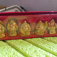 Golden Laughing Buddha Set of Six Pieces Statue for HappinessGood Luck Home Decor