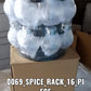 Spice rack set with rotating feature
