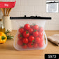 Reusable Silicone Food Storage Bag Leakproof Flat Bottom Freezer 1 Pc
